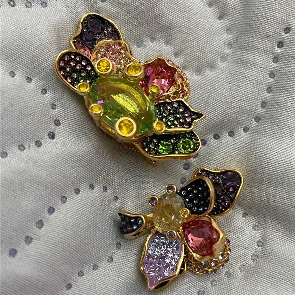 Swarovski Idyllia Elegant Multicolor Gemstone Earrings